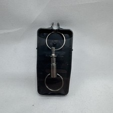 HILLMAN 1 in. D Metal Chrome Pull Apart Key Ring