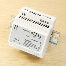 100-240V 15V 2A Din Rail Power Supply with Overload/Over voltage protection