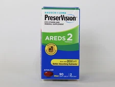 PreserVision AREDS 2 Eye Vitamins and Mineral with Lutein 90 Ct (Exp 3/31/2026)