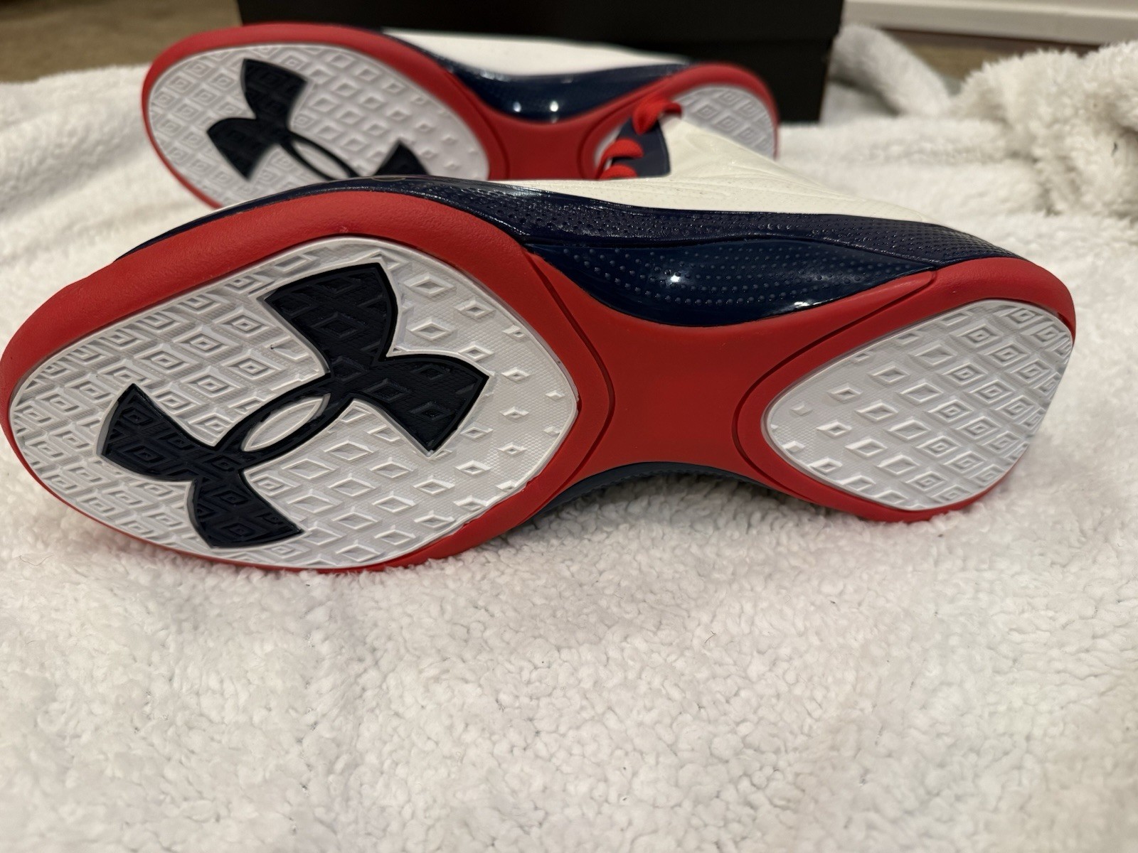 Under Armour TB Micro G Torch Presidential High Top Basketball Shoes image 6