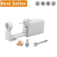 Easy-to-Use Nose Piercing Kit - Durable Steel  Cubic Zirconia Studs Included