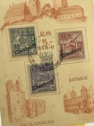 1946 Eilenburg Germany First Day Souvenir Sheet Cover Post War Local Post Office