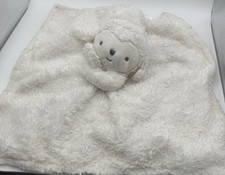 Just One You Carters Lovey Security Blanket Plush Lamb Sheep White Star Gray
