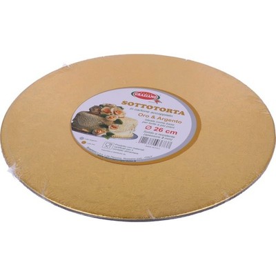 Cakeboard Kuchenplatte aus Gold  Elegantes, Starres Tablett für Kuchen  Ideal...