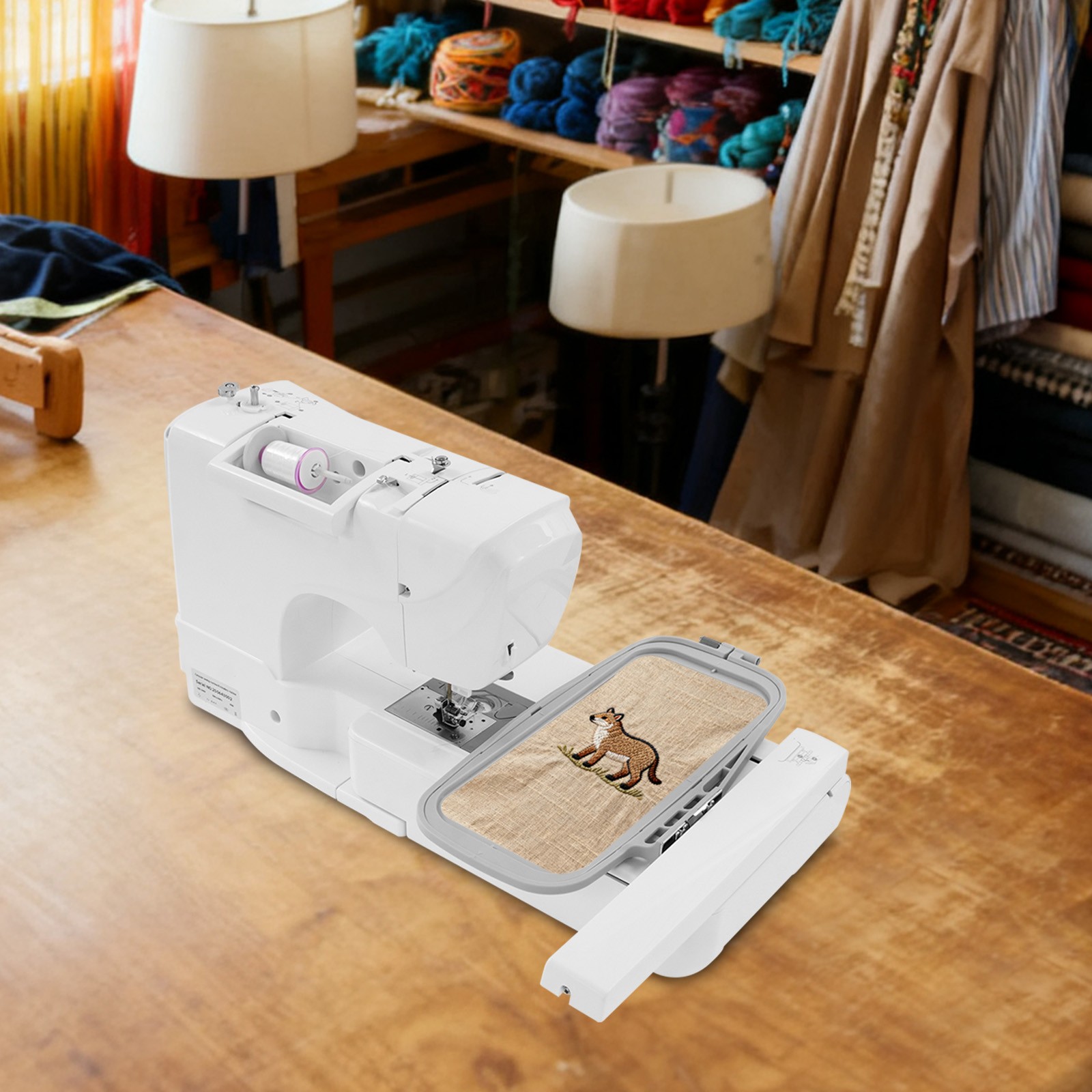 Automatic Embroidery Sewing Machine Combo Embroidery Machine with 7" LCD Screen
