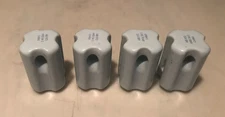 4 Pack - Porcelain Guy Strain Wire Insulator ANSI 54-1 For Max 3/8" Wire ABI972