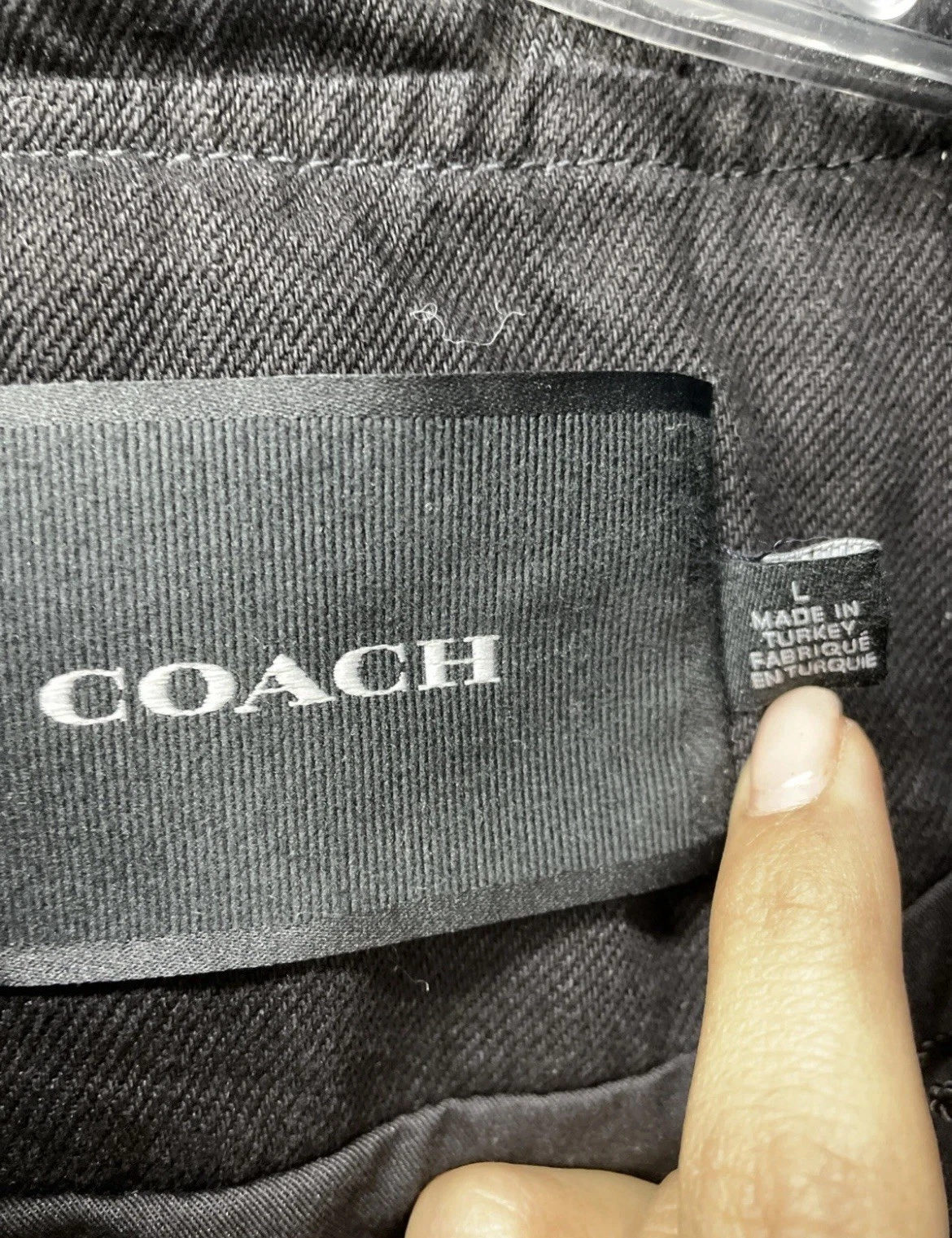 Coach Monogram Denim Felpa con Cappuccio Giacca di Jeans Zip Designer Maglione Mcm LV Taglia Rara