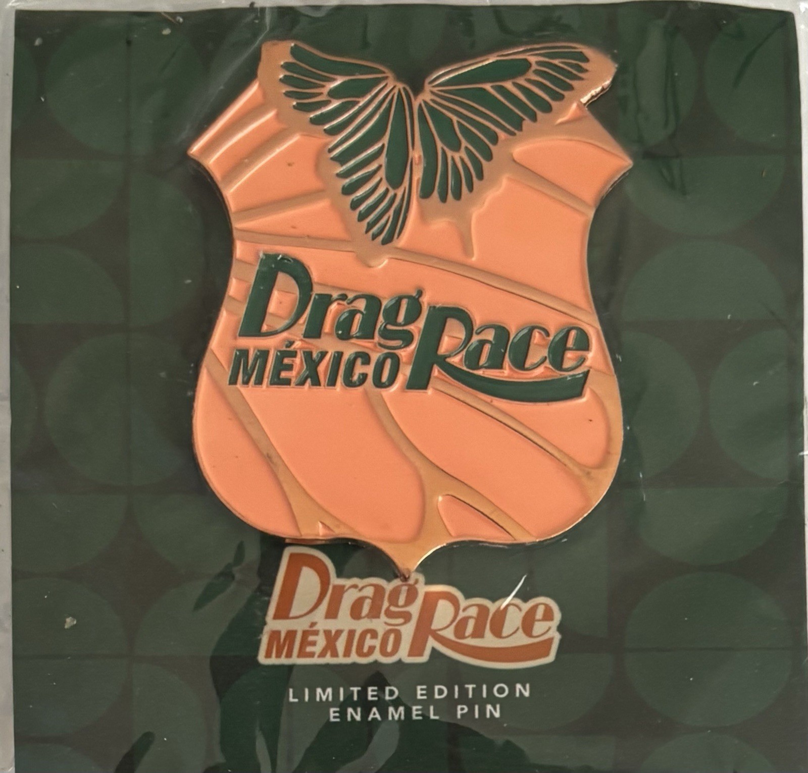 DRAG RACE MEXICO BUTTERFLY IMAGE LIMITED EDITION ENAMEL PIN ON CARD | eBay