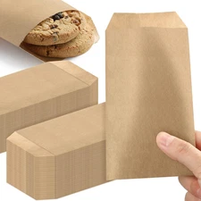 1000 Pack 3 X 5 Inches Kraft Paper Bags Mini Paper Bags Natural Brown Treat Bags