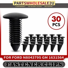 30Pcs 11mm Nylon Bumper Fascia Retainer Fasteners for Ford N804379S GM 1631564