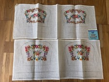 Lot 2 Scovill DRITZ 100 Wool Luxury Floral Needlepoint Canvas Madeira Portugal