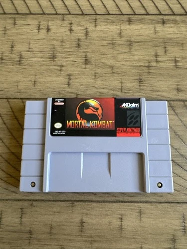 Mortal Kombat SNES Authentic Cartridge Super Nintendo Tested And Working