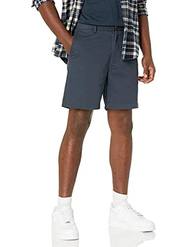 AMAZON ESSENTIALS MEN'S SLIM-FIT 7" CHINO SHORT SIZE: MEN 28 DARK NAVY
