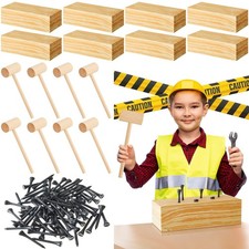 Realspring 8 Set Wooden Hammer Toys Kids Hammer Pounding Toy 8 Year Old Carp...