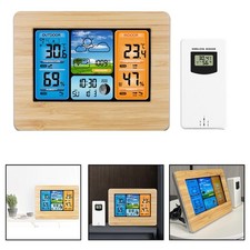 Dispositivo meteorológico con cable con capacidad inalámbrica de temperatura exterior