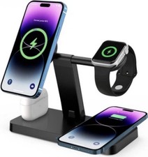 Magnetic Wireless Charger 4in1 Charging Dock For Apple Watches IPhones AirPods