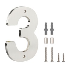 Floating House Number Sign for Home - 5 Inch Modern Numerous Easy DIY Install...
