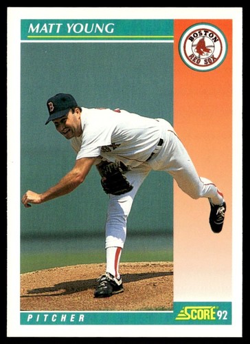 1992 Score Matt Young Boston Red Sox #668