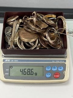 Huge Lot Of Gold Filled Pocket Watch Watch Cases For Scrap/Recovery 468.6 Gr