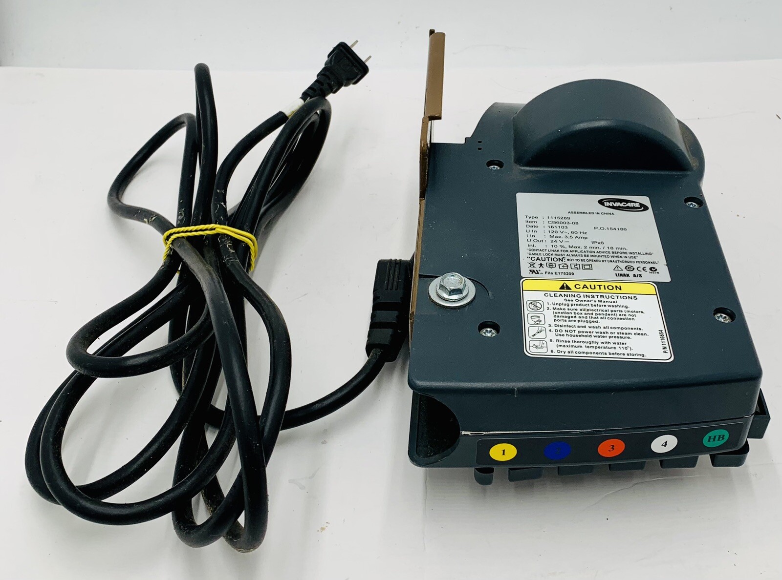 Invacare Hospital Bed Control Module Junction Box Item 1115289 w