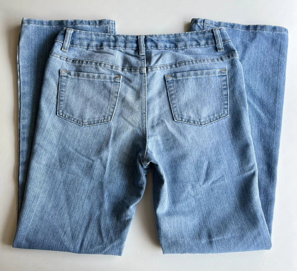 Cherokee девочек загрузки покроя тонкий - размер 16 #Y2K света стирка джинсы - Изображение 3 из 4