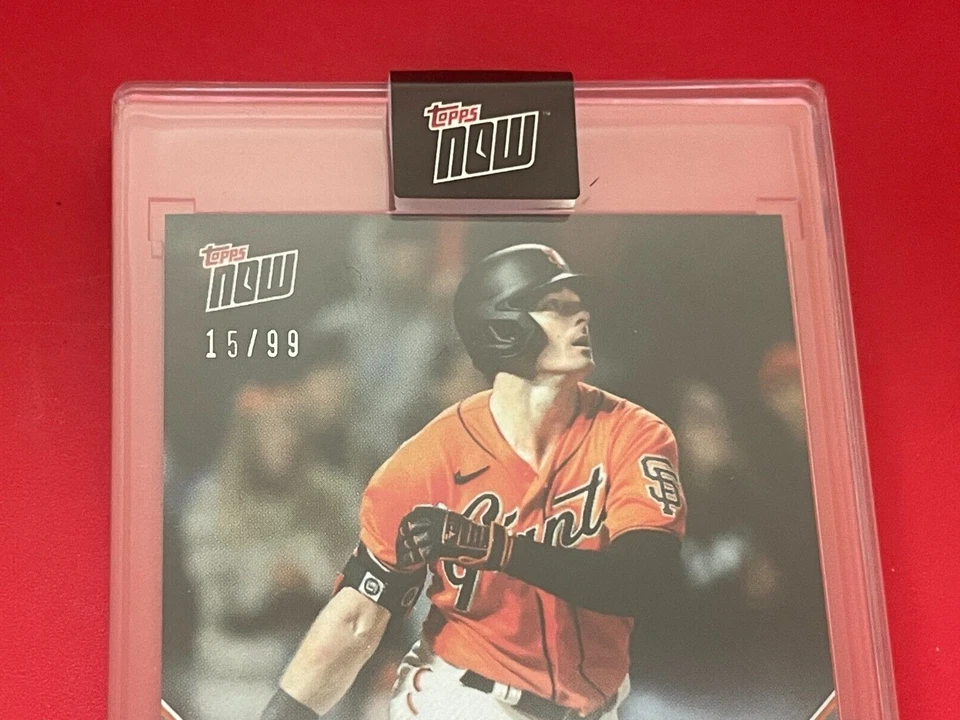 2022 Topps Now #537 Giants MIKE YASTRZEMSKI SIGNED Autographed ON CARD AUTO #/99 - Image 4 of 4