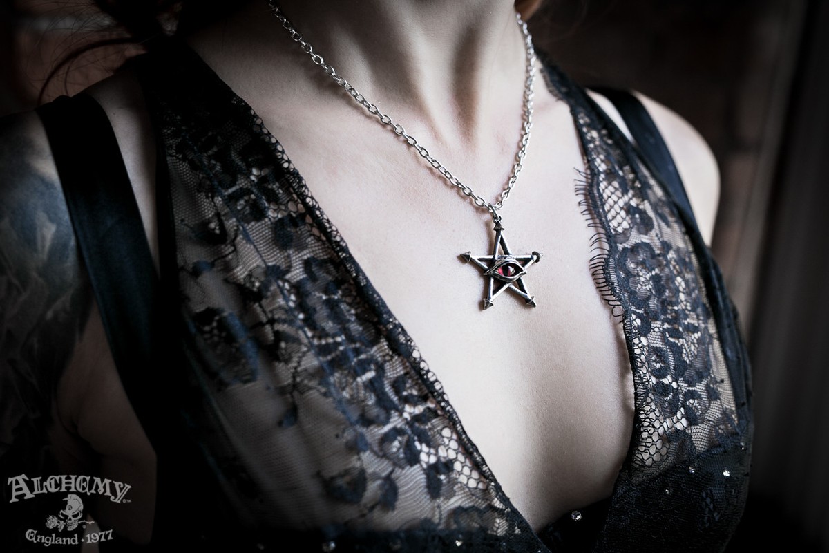 Alchemy Gothic P805 Red Curse Pendant Necklace for sale online | eBay