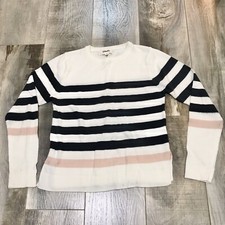 Maddie Lightweight Striped Sweater Girls Size M Medium