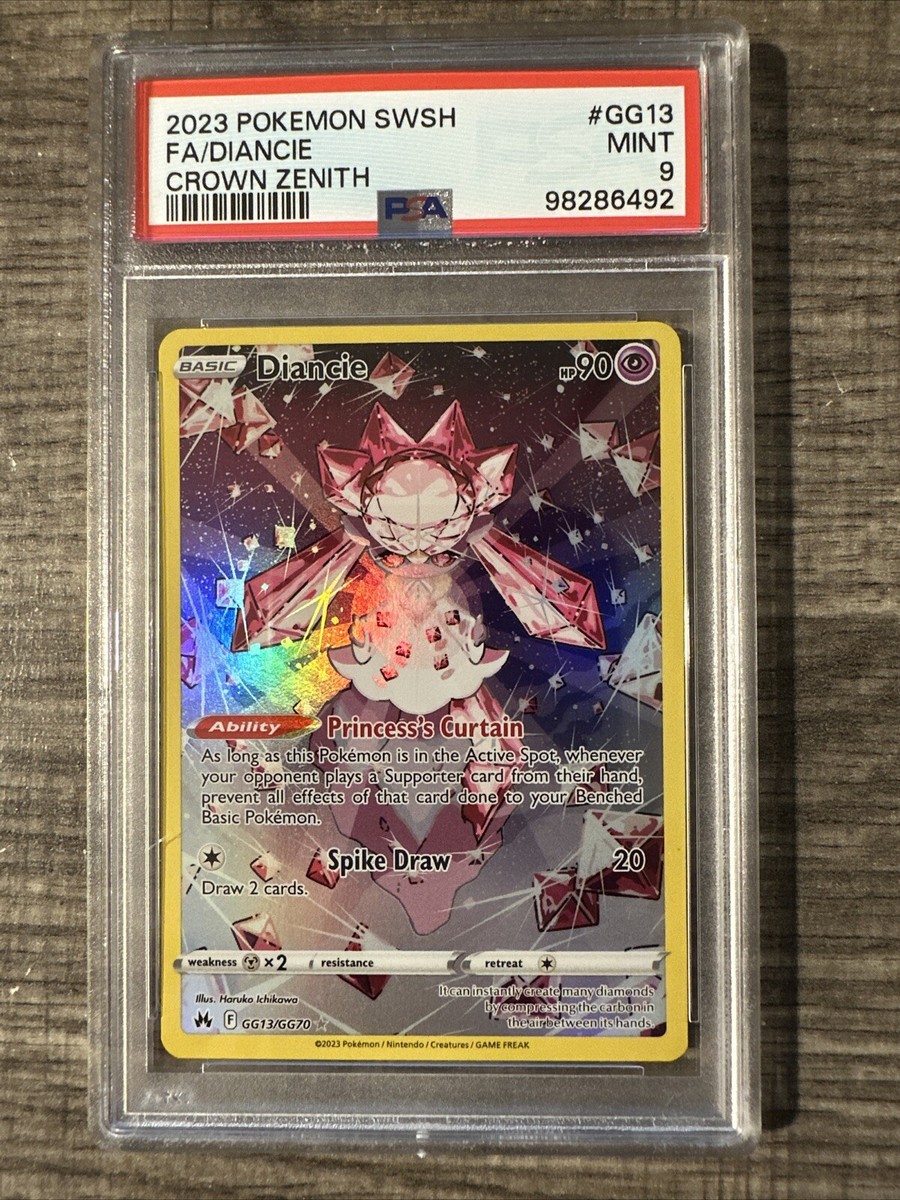KarDiaN ( カージアン ) titania v1 POKEMON CARD DIANCIE 13 FULL ART CROWN ZENITH #GG13 GRADED