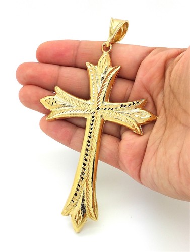 MENS 14K YELLOW GOLD FILLED LARGE JUMBO 