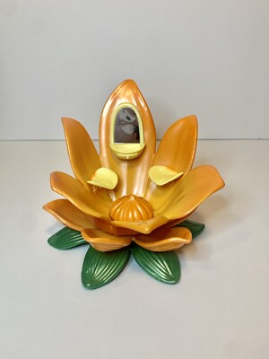 Barbie FAIRYTOPIA Petal Pixies ORANGE Flower Seat Vanity Stand, 2004!!