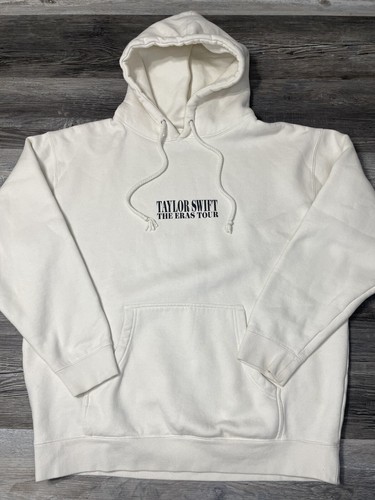 Taylor Swift The Eras Tour Cream Band Music Merch Hoodie XL - Picture 3 of 5