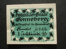 Notgeld-Schein 1921: STADT SONNEBERG THÜRINGEN, 25 Pfg. bfr.