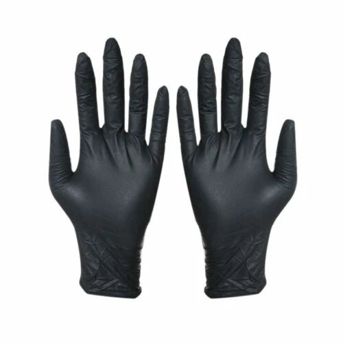 Black Rubber Gloves & Mittens for Men