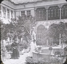 Spanish Home, Spain, Williams, Brown & Earle, Inc. Magic Lantern Glass Slide