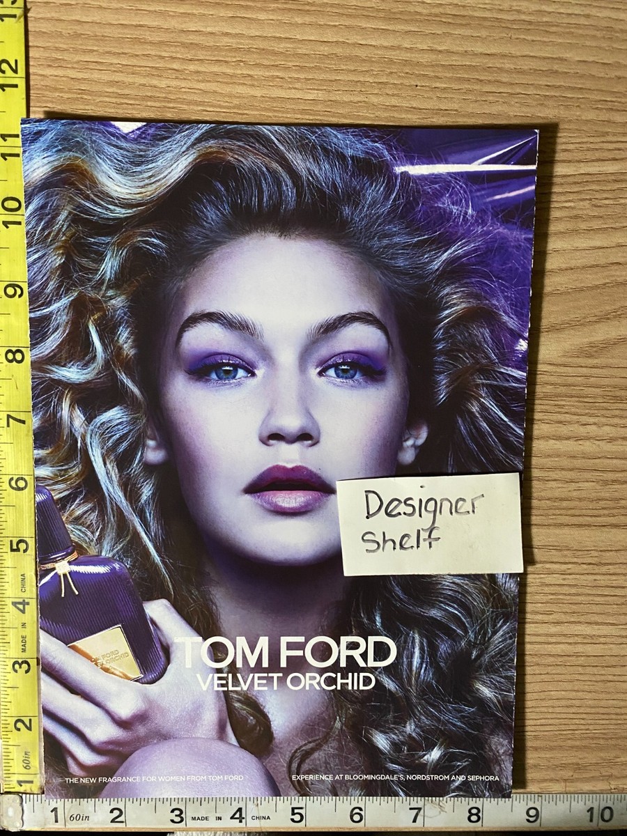 Gigi Hadid For Tom Ford Velvet Orchid Fragrance Scented Print