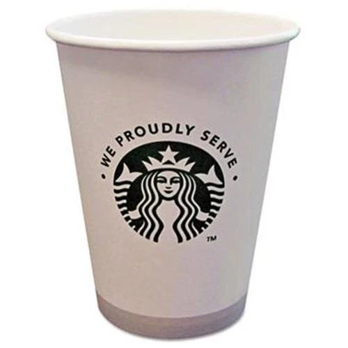 Starbucks Hot Cup - 12 Oz - 1000/carton - Paper - White (438582) - Picture 1 of 2