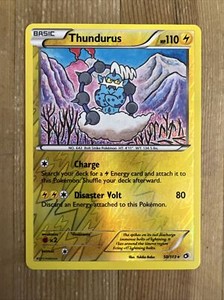 Pokémon TCG Thundurus Legendary Treasures 50/113 Reverse Holo Holo Rare LP