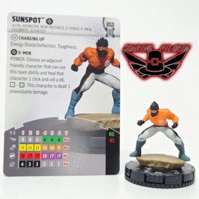 Marvel Heroclix SUNSPOT - 012 - COMMON Deadpool Weapon X Set