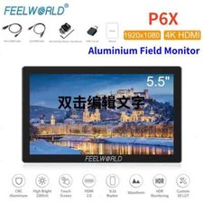 FEELWORLD P6X 5.5 Inch Aluminium DSLR Camera Field Monitor Touch Screen HDMI 2.0