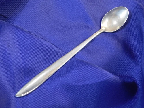 INTERNATIONAL SILVER RHYTHM STERLING SILVER INFANT FEEDING SPOON - WELL USED S