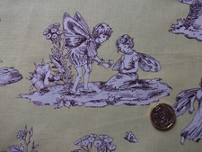 Michael Miller  Flower Fairies toile - apple - piece approx 107 x 25cm 42" x 10"