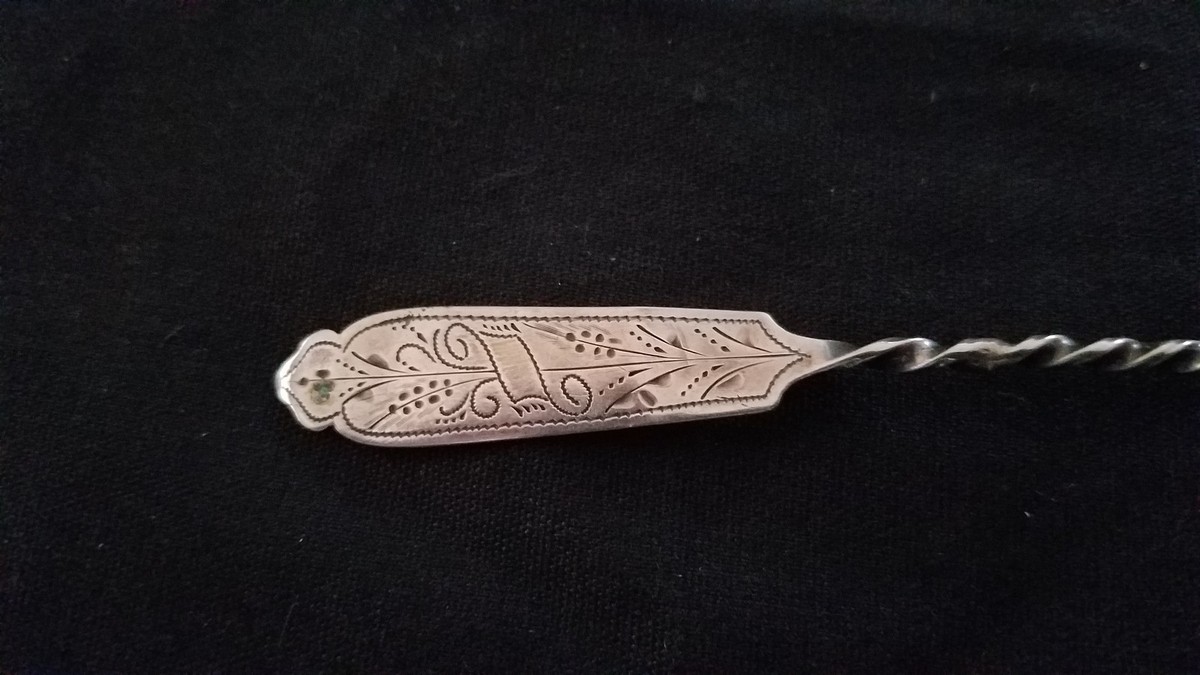 NORWAY Norwegian SILVER SPOON Sterling P. THORESEN 13 1/4L pre