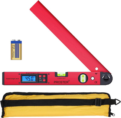 Digital Angle Finder Gauge - 0~225° Angle Gauge LCD Digital Protractor Spirit Le