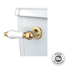 Polished Brass Victorian Toilet Tank Lever - Durable  Ambidextrous Design