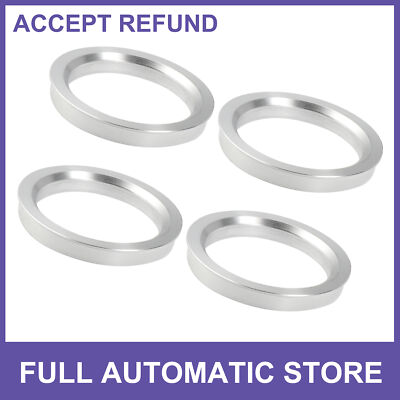 Four Hub Centric Rings Universal OD 72.6mm to ID 58.1mm Aluminium Alloy