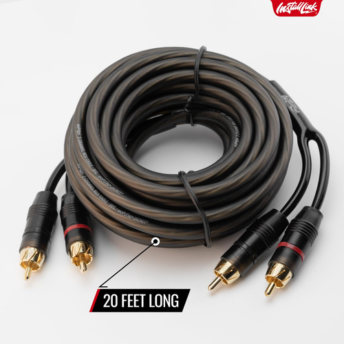 Cinch Audiokabel für Subwoofer oder Stereokabel, 2-Kanal, 20 Fuß - Bild 4 von 12