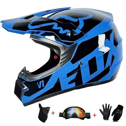 Casco motocross fuoristrada adulto ATV MTB DH DOT omologato integrale UK STOCK - Foto 40 di 47