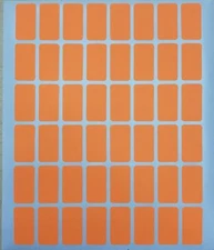 960 All Purpose Easy Peel OFF Self Adhesive Orange Price Label Tags 1/2” x 7/8”
