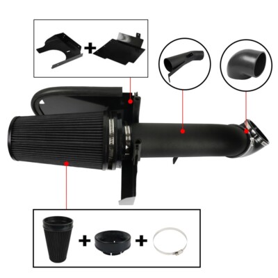 4  Cold Heat Shield Air Intake Kit for 99-06 Silverado 1500 4.8L 5.3L 6.0L V8